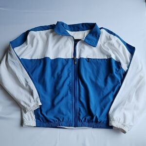 Kaelin Blue and White Casual Jacket Cold Weather Skiing